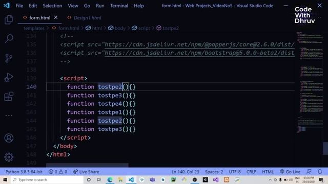[HINDI] #6 Modifying UX Of Website | Portfolio Maker Website | Flask Project