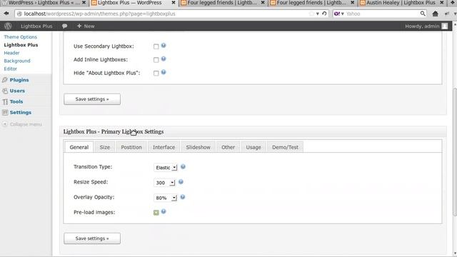 Lightbox Plus gallery. how to open WordPress gallery images in a light box.