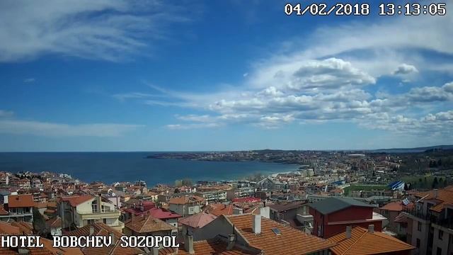 Созополь онлайн видео камера - Отель Бобчев 02.04.18