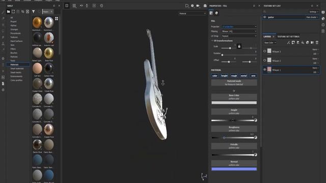 Substance Painter для новичков. Как создавать и добавлять текстуры для 3D-графики. Урок 2