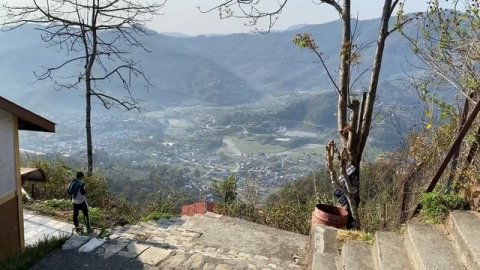 НЕПАЛ 2023. TikTok-NO. Здесь можно только тишину. Шанти ступа Покхара / Nepal, Pokhara, Shanti Stup