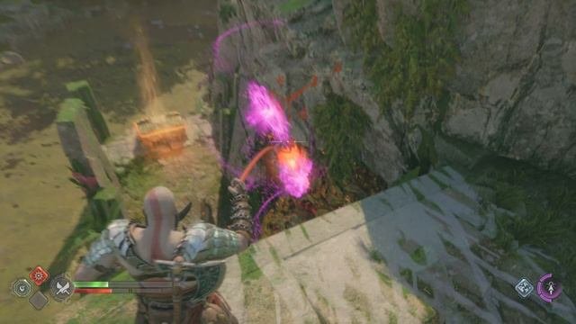 God of War: Ragnarök Легендарный сундук Сокрытый проход Сильная руна Туманы Хельхейма
