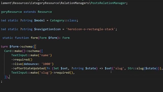 Laravel Filament Reactive Forms - Generating a slug from a title!