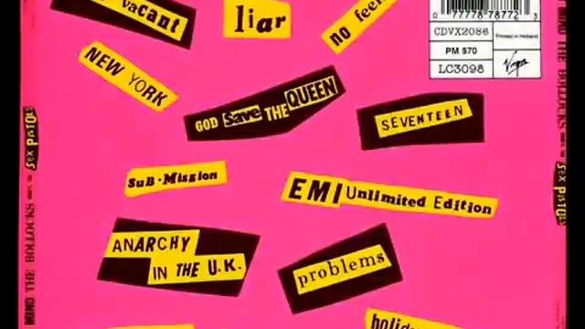 Sex Pistols -  Never Mind The Bollocks Full Album 1977