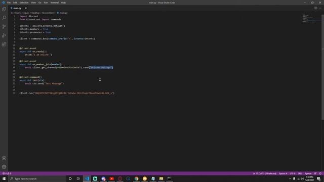 Discord.py: Making a Discord bot | Welcome Messages (Part 2)