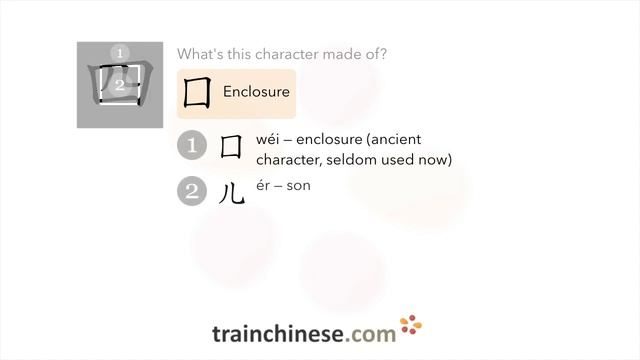 How to write 四 (sì) – four – stroke order, radical, examples and spoken audio
