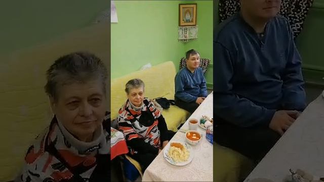Пасхальная трапеза обездоленным людям в Доме Милосердия  #русскаяберёза