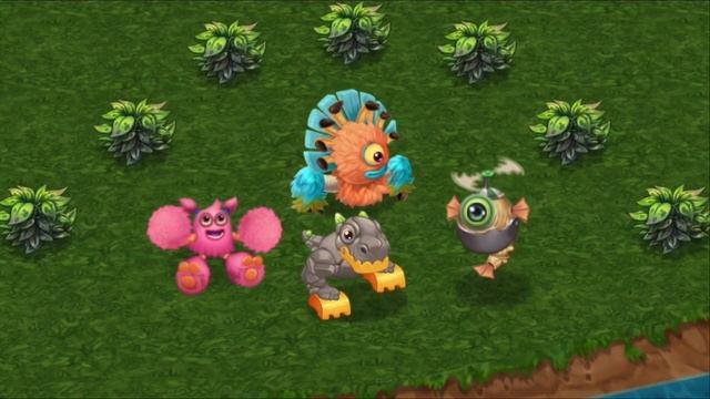 My Singing Monsters: Dawn Of Fire - Tiawa, PomPom, Cybop, T-Rox (Quartet)