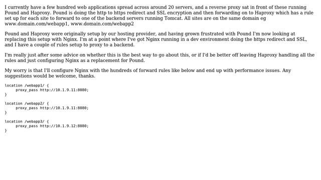 Nginx Reverse Proxy setup