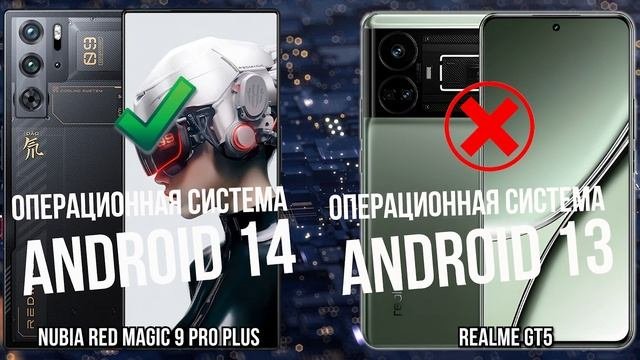 ZTE Nubia Red Magic 9 Pro Plus против Realme GT5