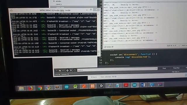 Arduino Ethernet Realtime Logging Sensor with Socket.IO