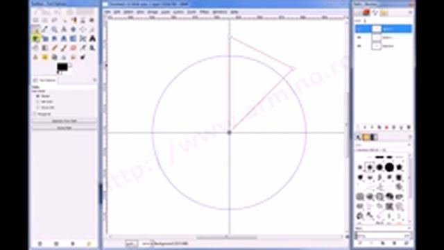 Gimp  Making equal sectors using paths