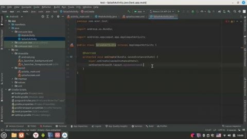 Загрузочный экран в андроид приложении