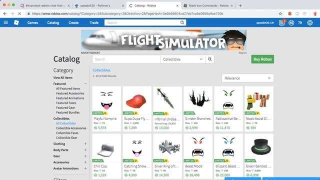 ALL ROBLOX LIMITED PRICES ARE RAISING SELL NOW