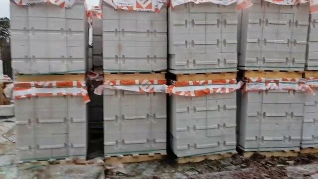 Объект номер 3/ процесс кладка газобетона