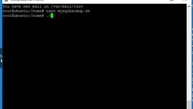 How to Create Backup script for MySql Database on Linux Ubuntu