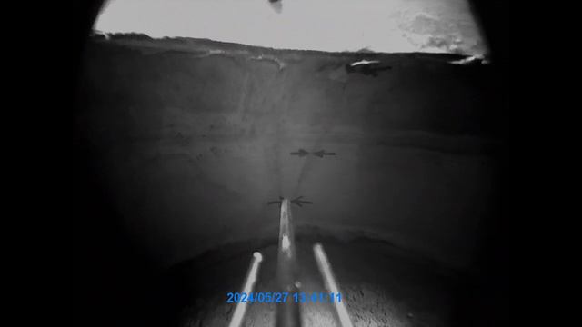 Испытание полусферы КАПТАР диаметром 600мм с усадочной трещиной.mp4