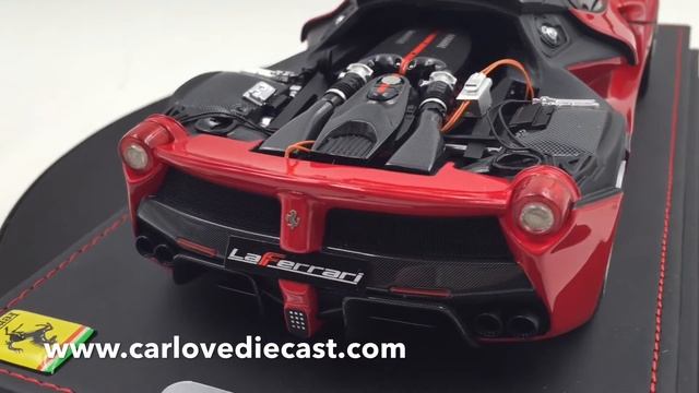 BBR LaFerrari 1/18 open engine cover edition with silver rims