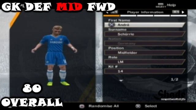FIFA 14 PS2 Chelsea All Faces & Ratings HD