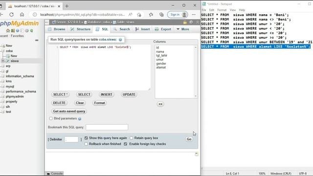 Belajar Query SQL Dasar di MySQL