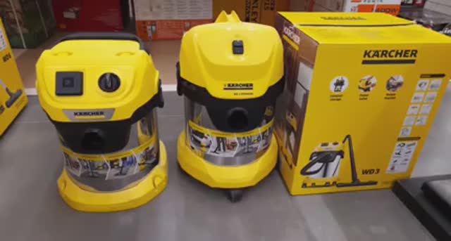 Новый пылесос Karcher WD 3. Рестайлинг культового пылесоса! Отличия от предыдушей версии.