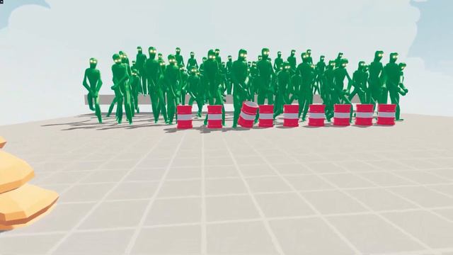 Zombie 100 Units vs Army Soldier - Totally Accurate Battle Simulator TABS