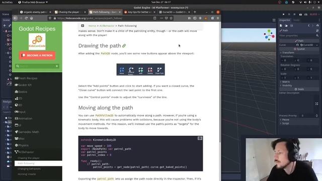 Making an Enemy AI in Godot Game Engine