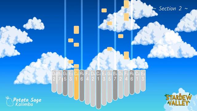 Cloud Country (Stardew Valley) | Kalimba Cover + Tutorial | Sheet Music + Tabs