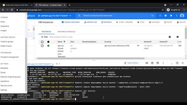 GCloud QuickLab - Quest 23 - Kubernetes Engine: Qwik Start #gcloud #qwiklabs