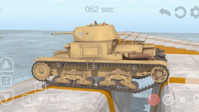 M13/40 VS Hetzer | Tank physics mobile | Simulation of the chassis of the tank