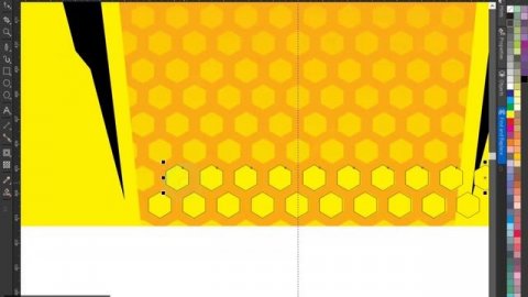 Sublimation T shirt Design tracing process in Corel Draw 2020