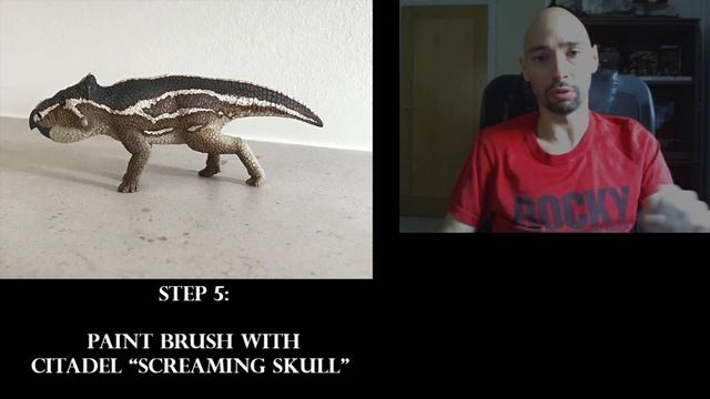 Painting my LEPTOCERATOPS model