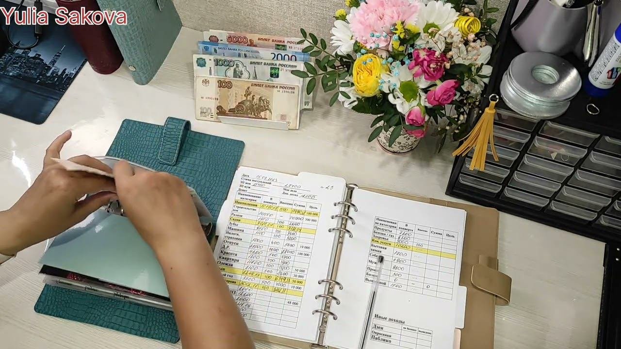Распределяю зарплату 15 400 рублей и 12 000 рублей cashenvelopes бюджет распределение деньги