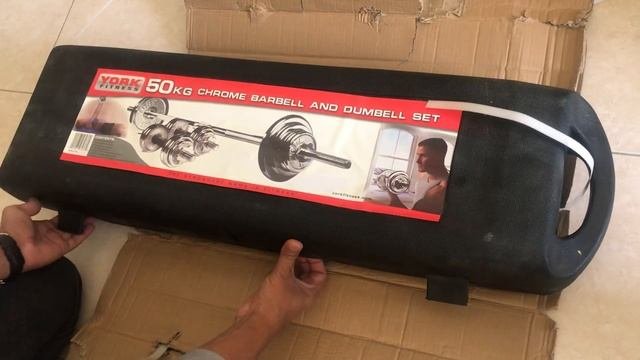 Unboxing York fitness kit 50 Kg chrome dumbbells  Best home gym kit