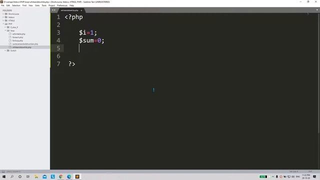 While loop and do while loop in php