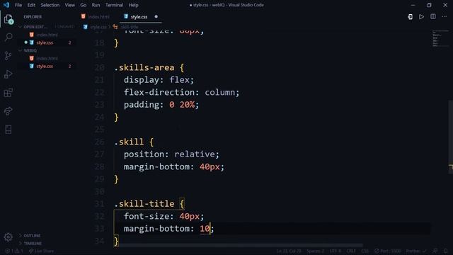 Responsive Skills bar using HTML  CSS  webIQ