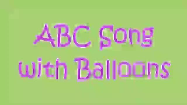 ABC Song with Balloons