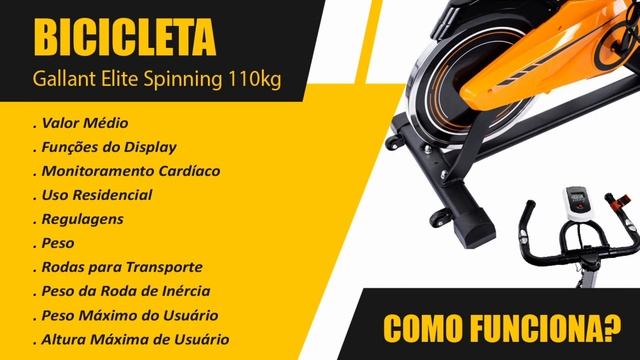 Bicicleta Ergométrica Gallant Elite Spinning 110kg Mecânica - Barata E Costrução Robusta. (É Boa?)