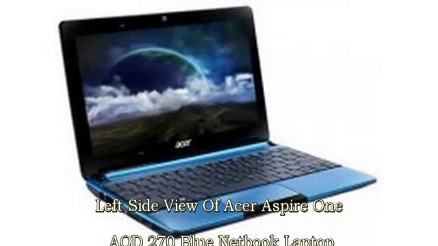 Acer Aspire One AOD 270 (blue) Netbook Laptop