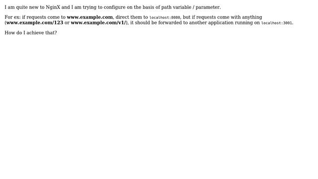 NginX reverse proxy based on path parameters