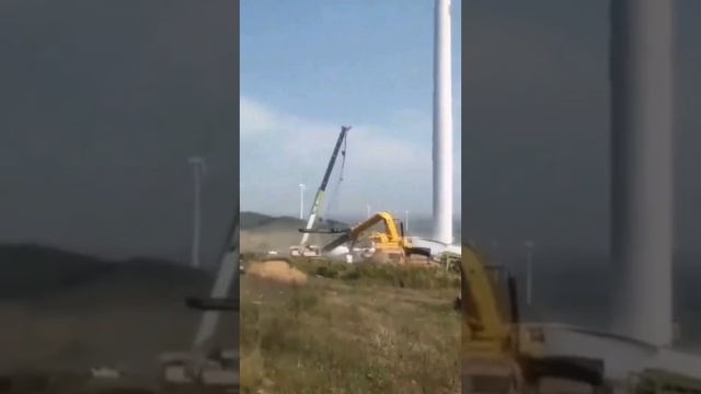 Нарезка видео аварий турбин ветряных электростанций расходится по мировым соцсетям