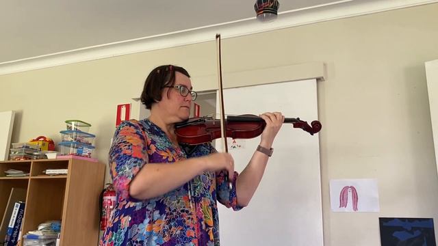 D Major Arpeggio 2 octaves Violin