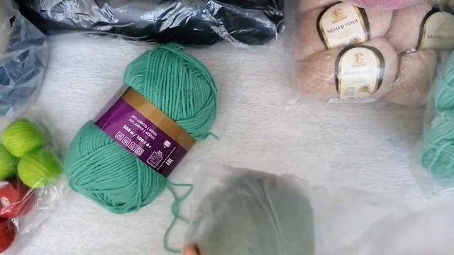 Распаковка 7 кг. Много пряжи. #пряжа #