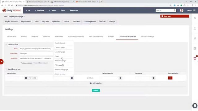 EasyRedmine Jenkins plugin