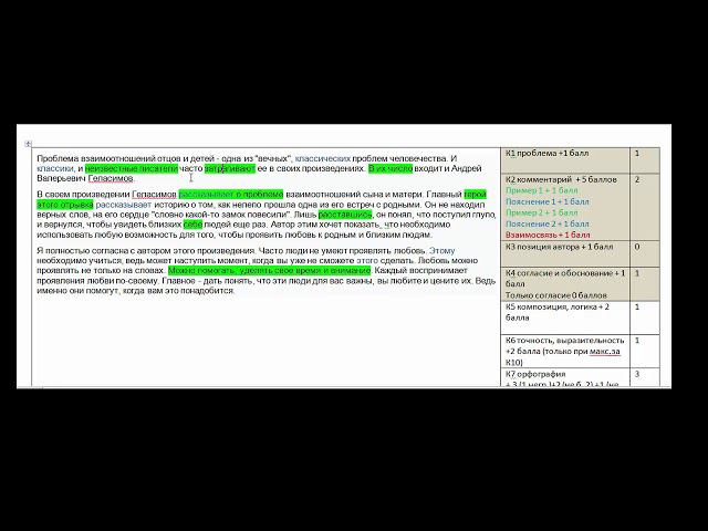 Разбор сочинения в ЕГЭ по русскому языку 3