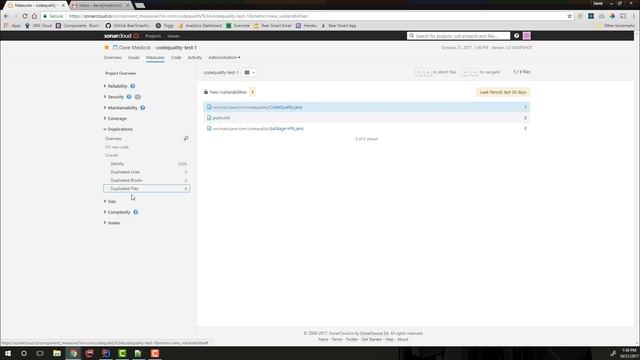 Automating Code Quality Course: 08.3 Code Measures in the SonarQube Dashboard