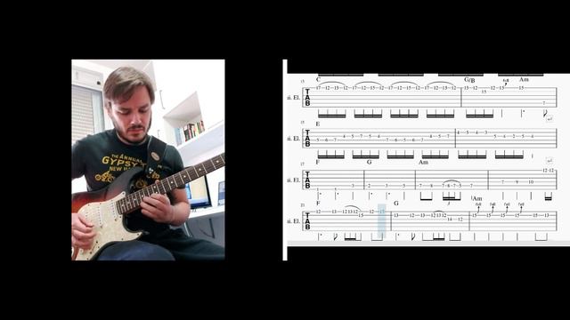 Faith No More - The Cowboy Song solo cover (com tablatura - with tabs)