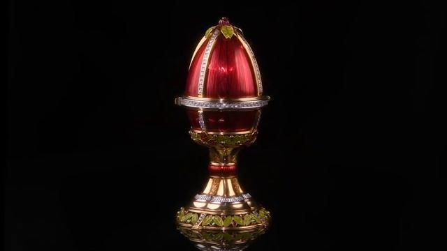 Пасхальное серебряное ювелирное яйцо
