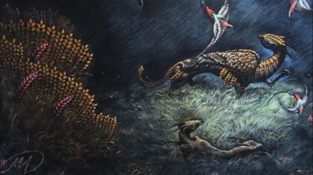 Landscape with birds, Пейзаж птицы 2,  Россия.mp4