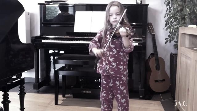 My 4 years violin progress on video